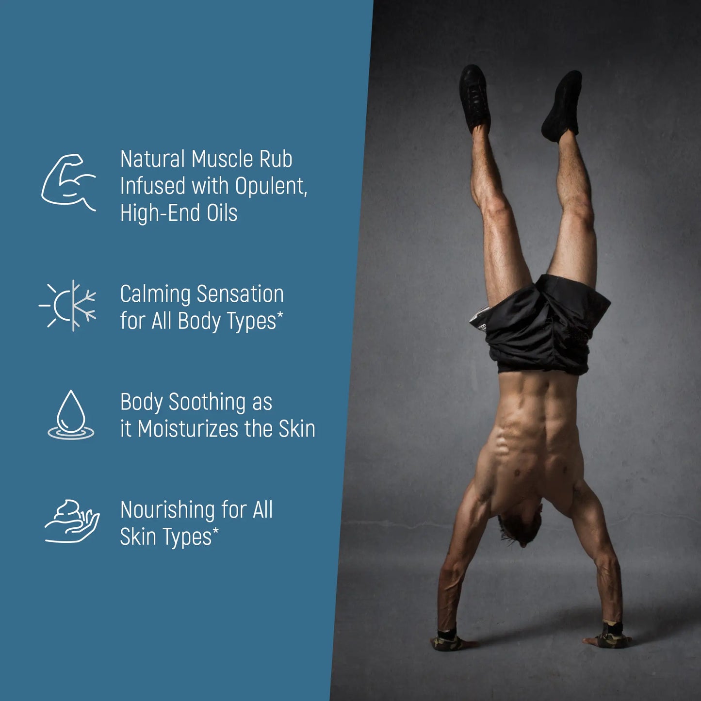 Natural Muscle Rub for Soreness, Joint Pain Relief, 6 oz