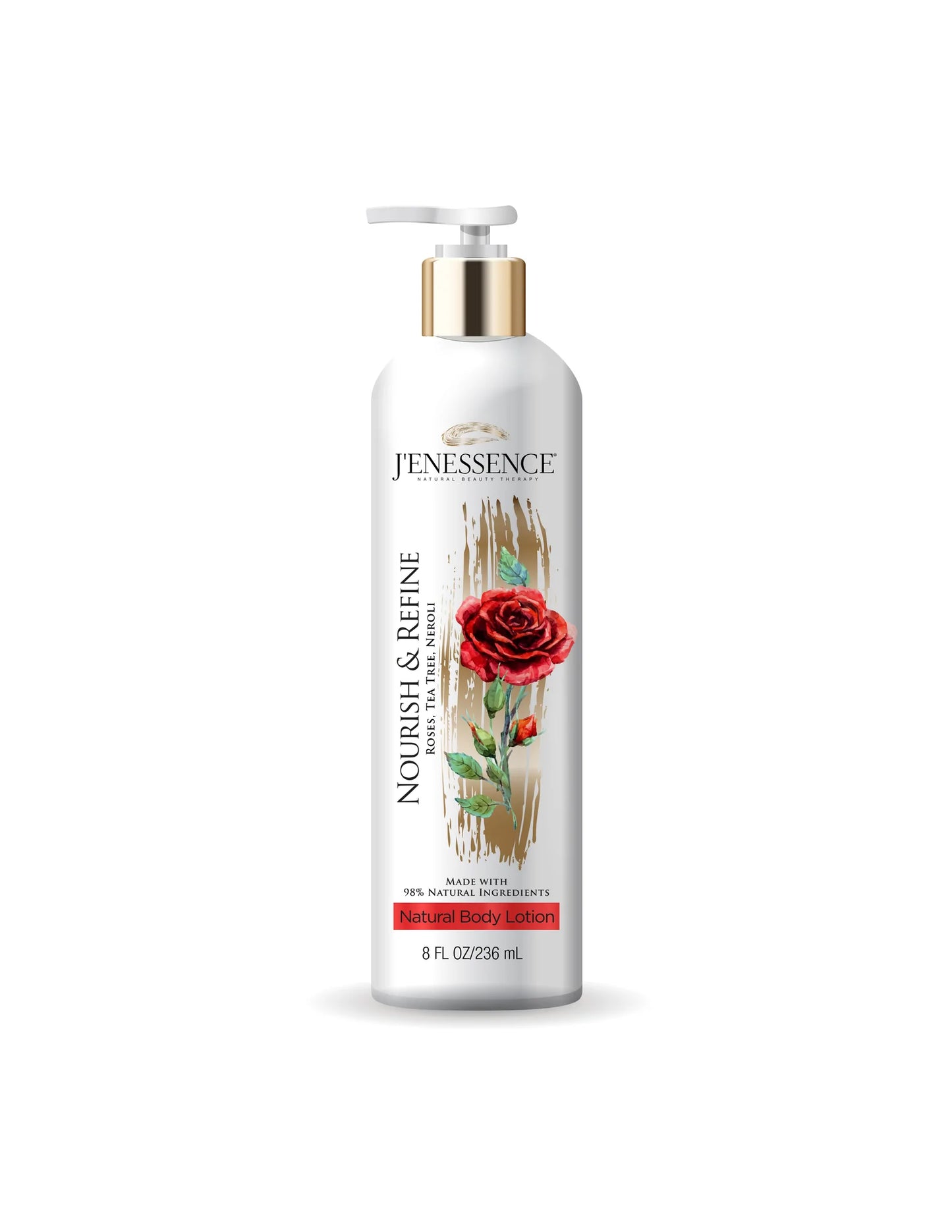 Nourish & Refine 98% Natural Therapeutic Body Lotion (Rose, Neroli, Tea Tree)