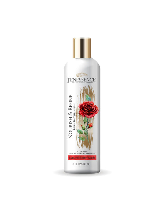 Nourish & Refine Natural Therapeutic Body Wash (Rose, Neroli, Tea Tree)