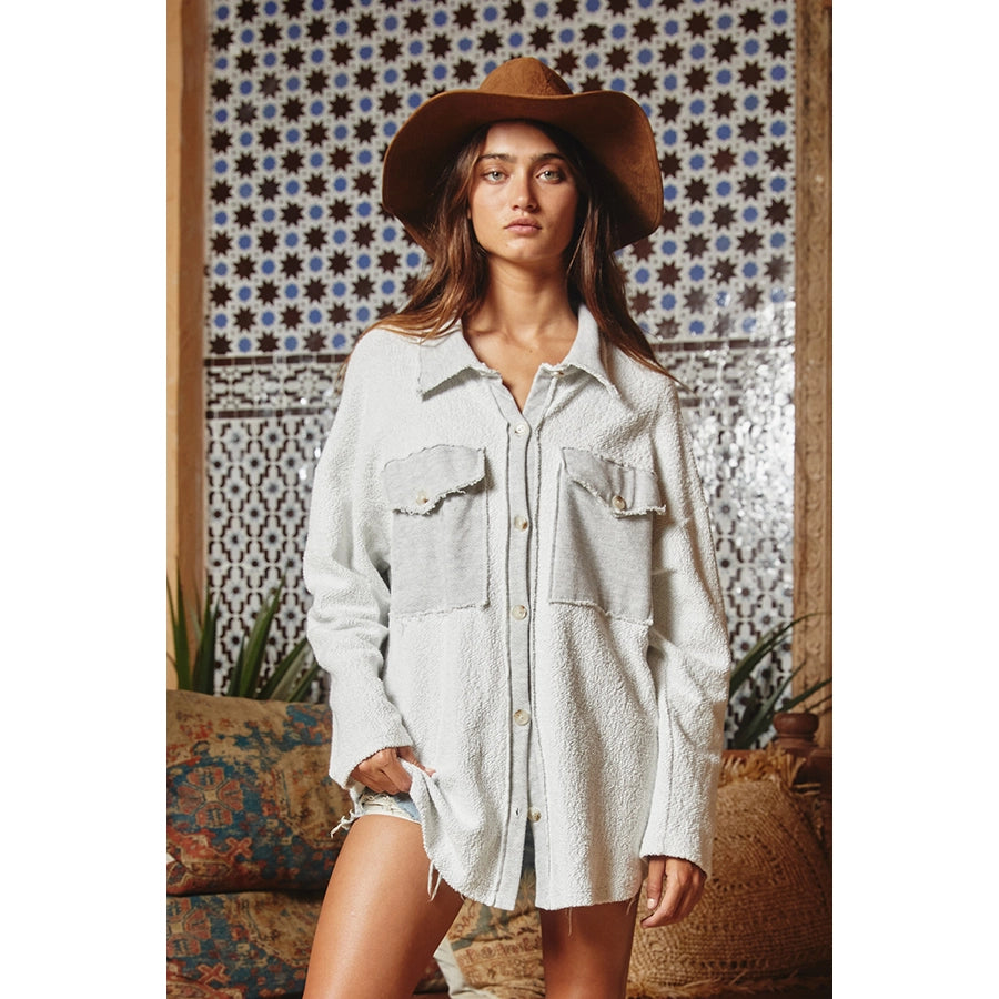 Oversized Grey Shacket