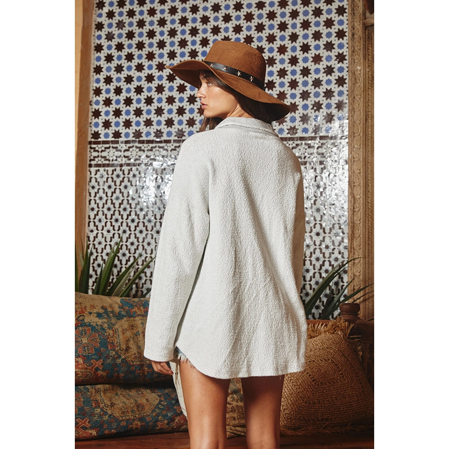 Oversized Grey Shacket