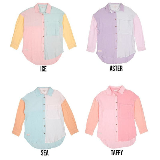 Colorblock Button Up Shirt