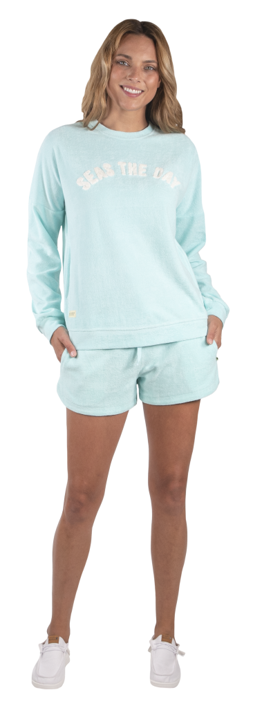 Terry Shorts in Aqua