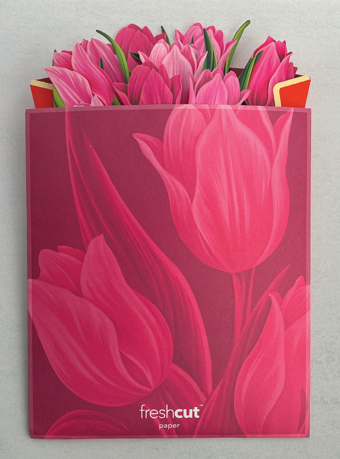 Pink Tulips Pop Up Flower Bouquet