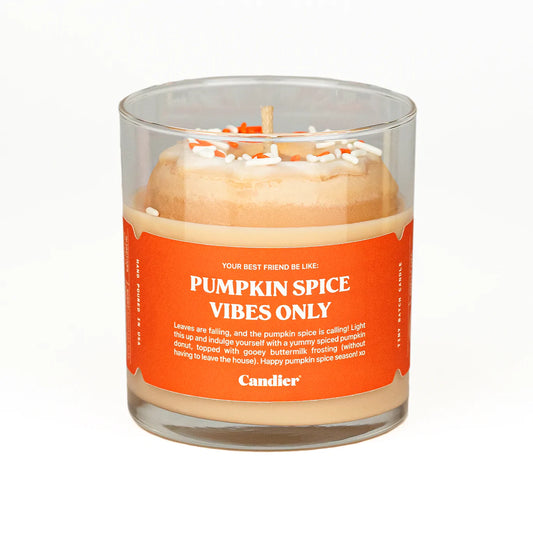 Pumpkin Spice Vibes Only Candle - Halloween/Thanksgiving