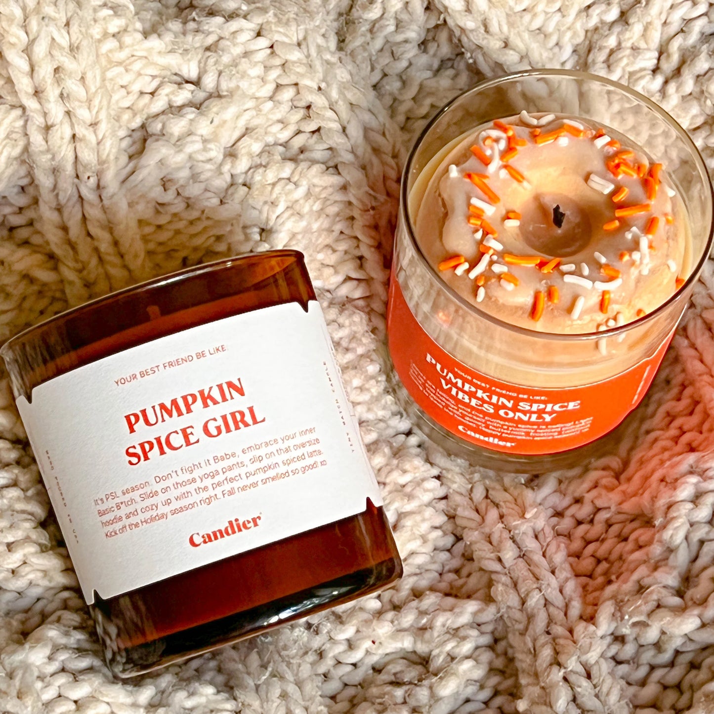 Pumpkin Spice Vibes Only Candle - Halloween/Thanksgiving