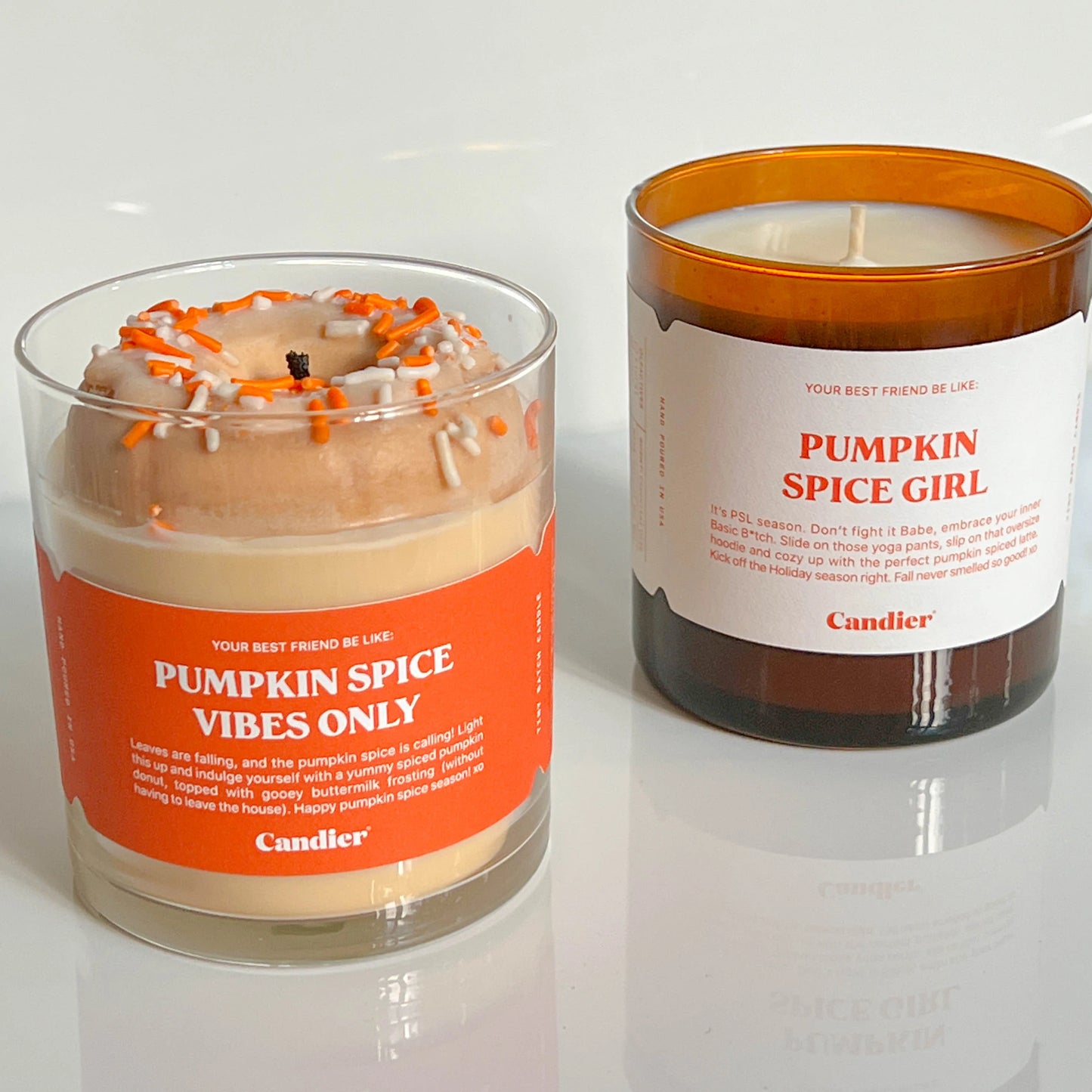 Pumpkin Spice Vibes Only Candle - Halloween/Thanksgiving
