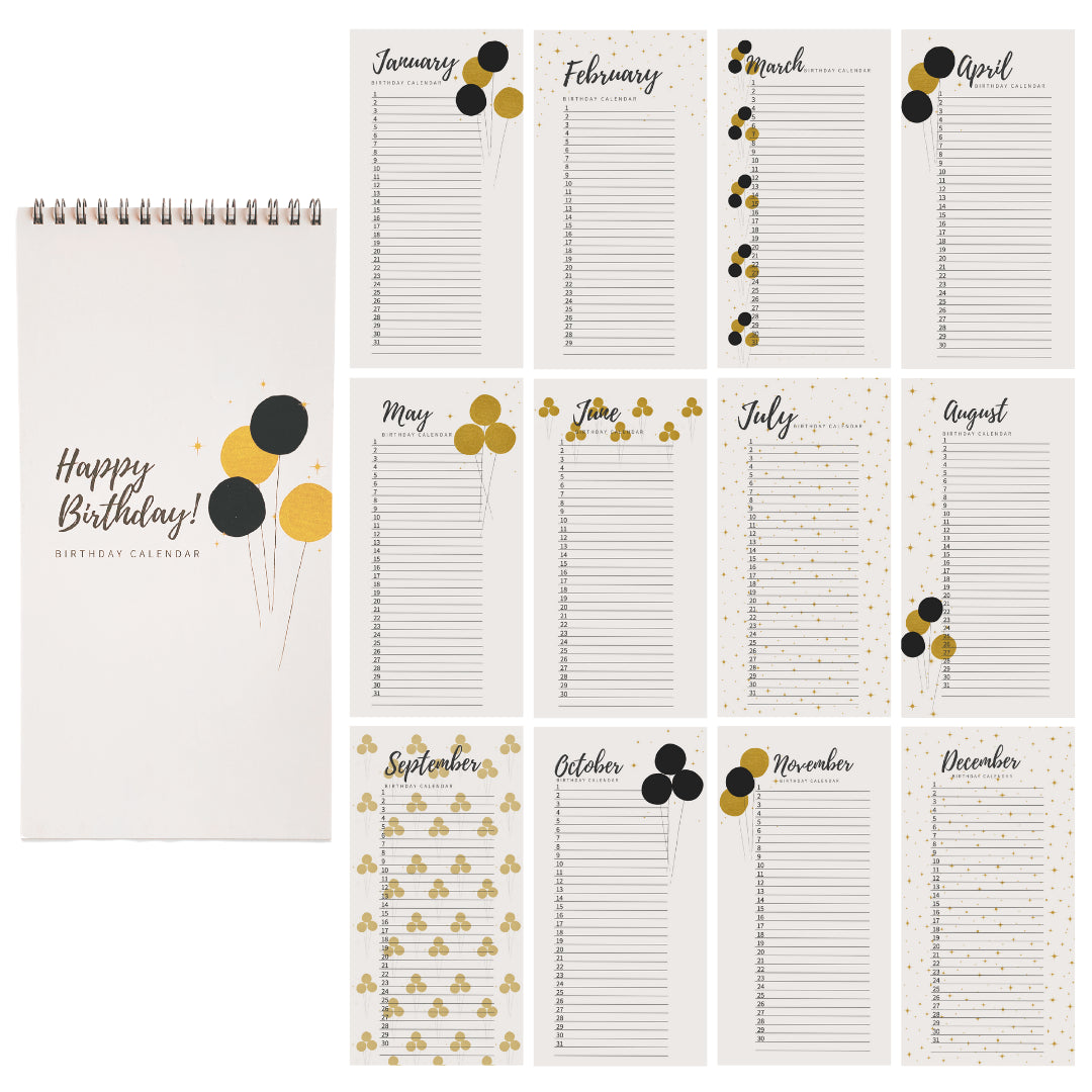 Perpetual Birthday Calendar