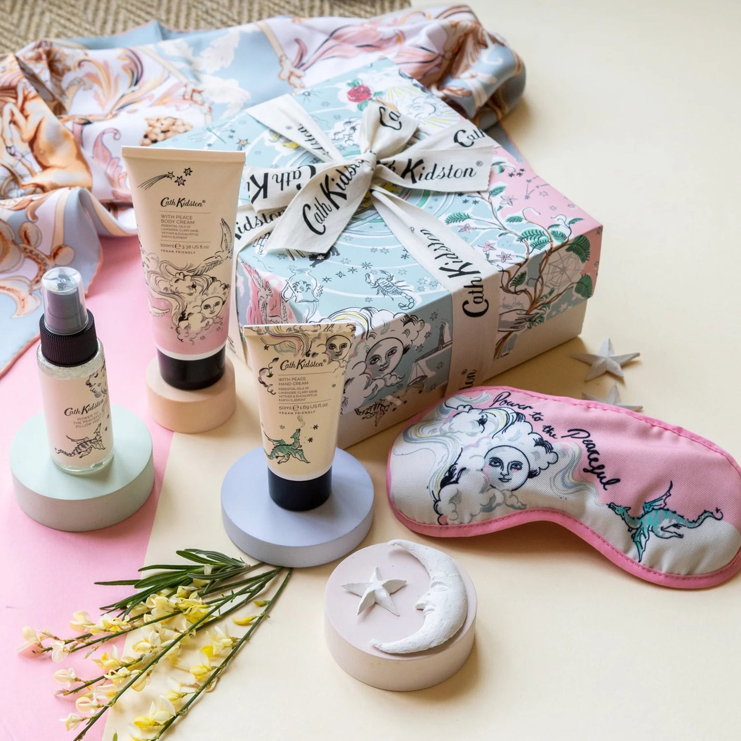 Power To The Peaceful Celestial Gift of Sleep Set - Cream/Lotion