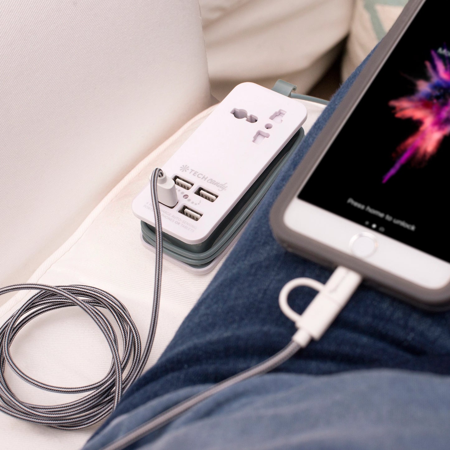 Power Trip Outlet + Usb Travel Charging Station - Cell Phone