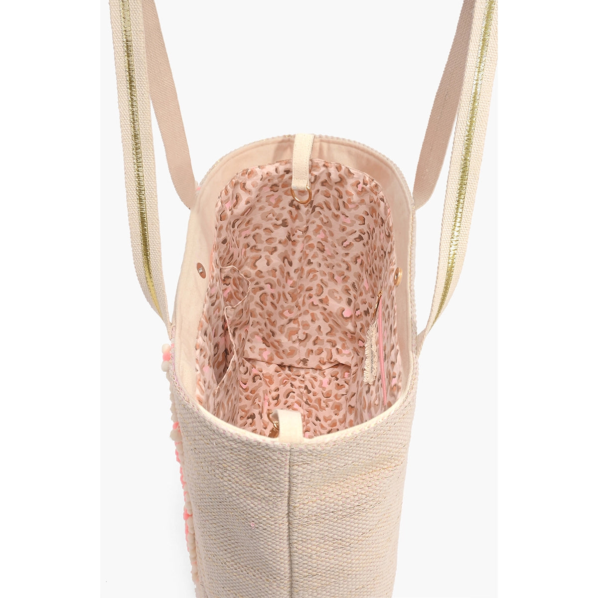Pretty Pink Bee Embellished Tote