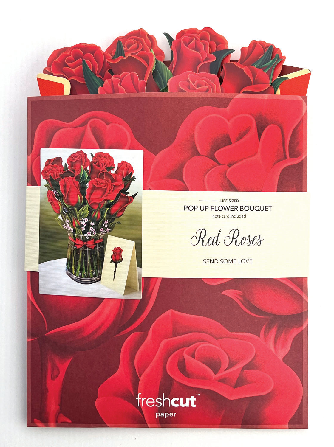Red Roses Pop Up Flower Bouquet