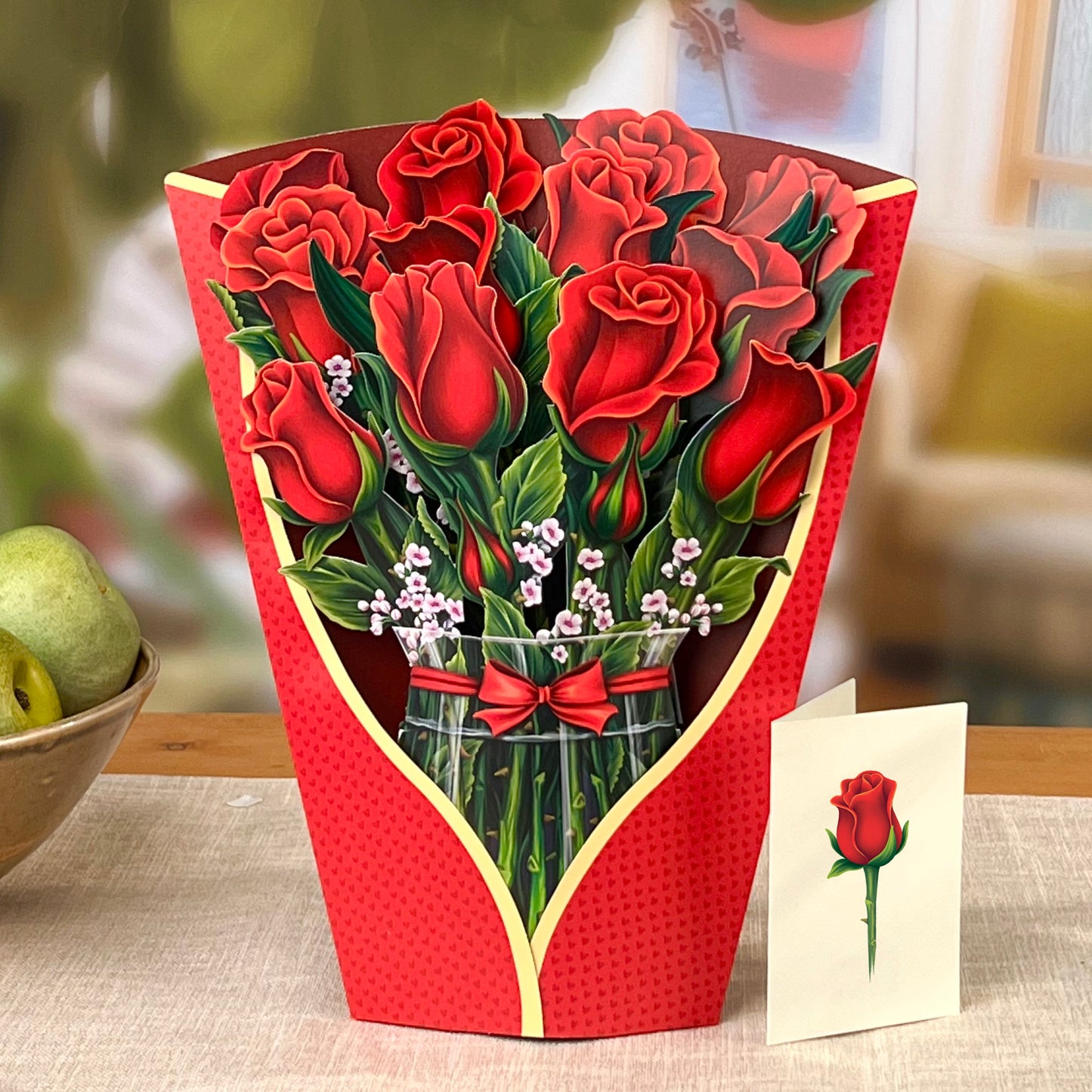 Red Roses Pop Up Flower Bouquet