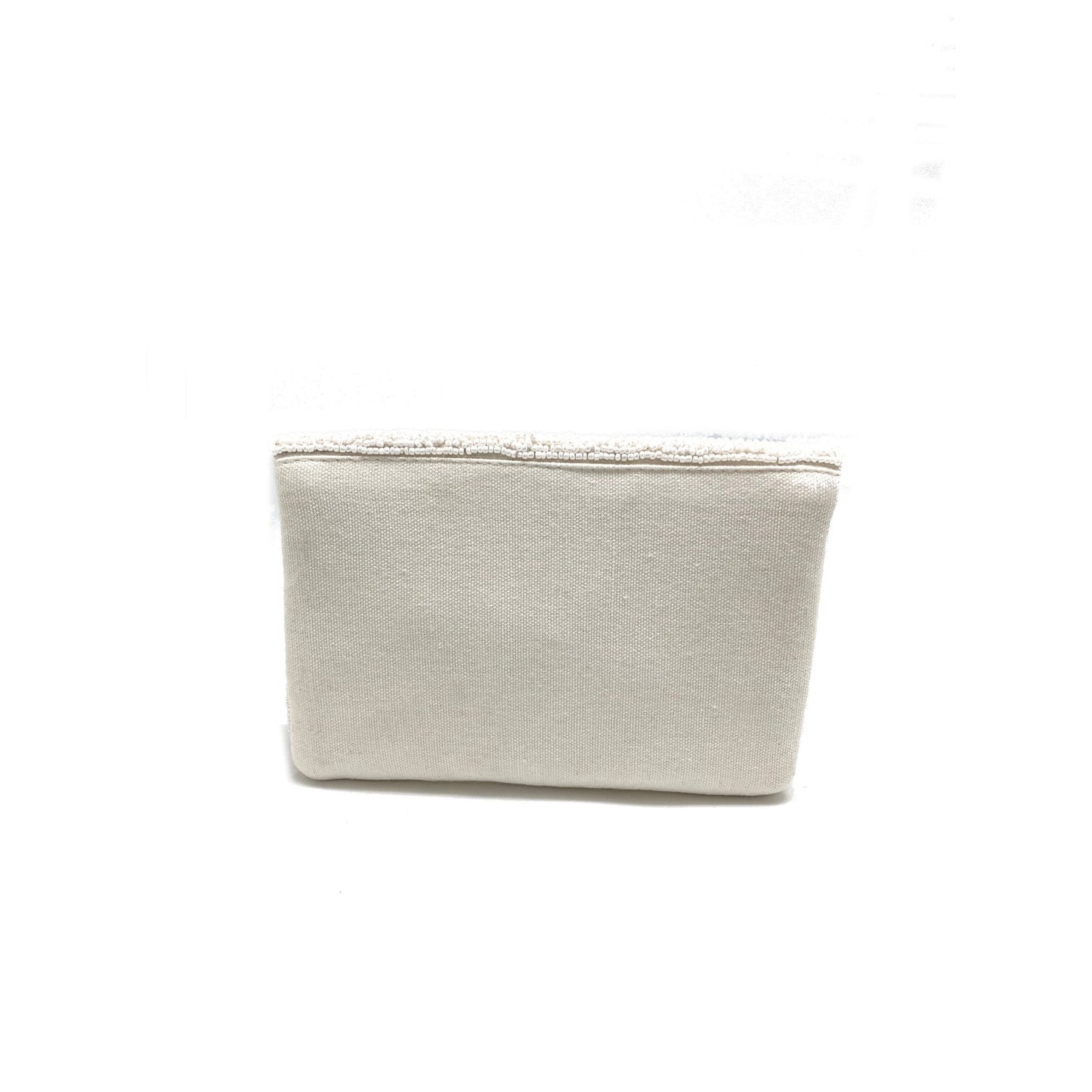 Red Lips Beaded Clutch Bag
