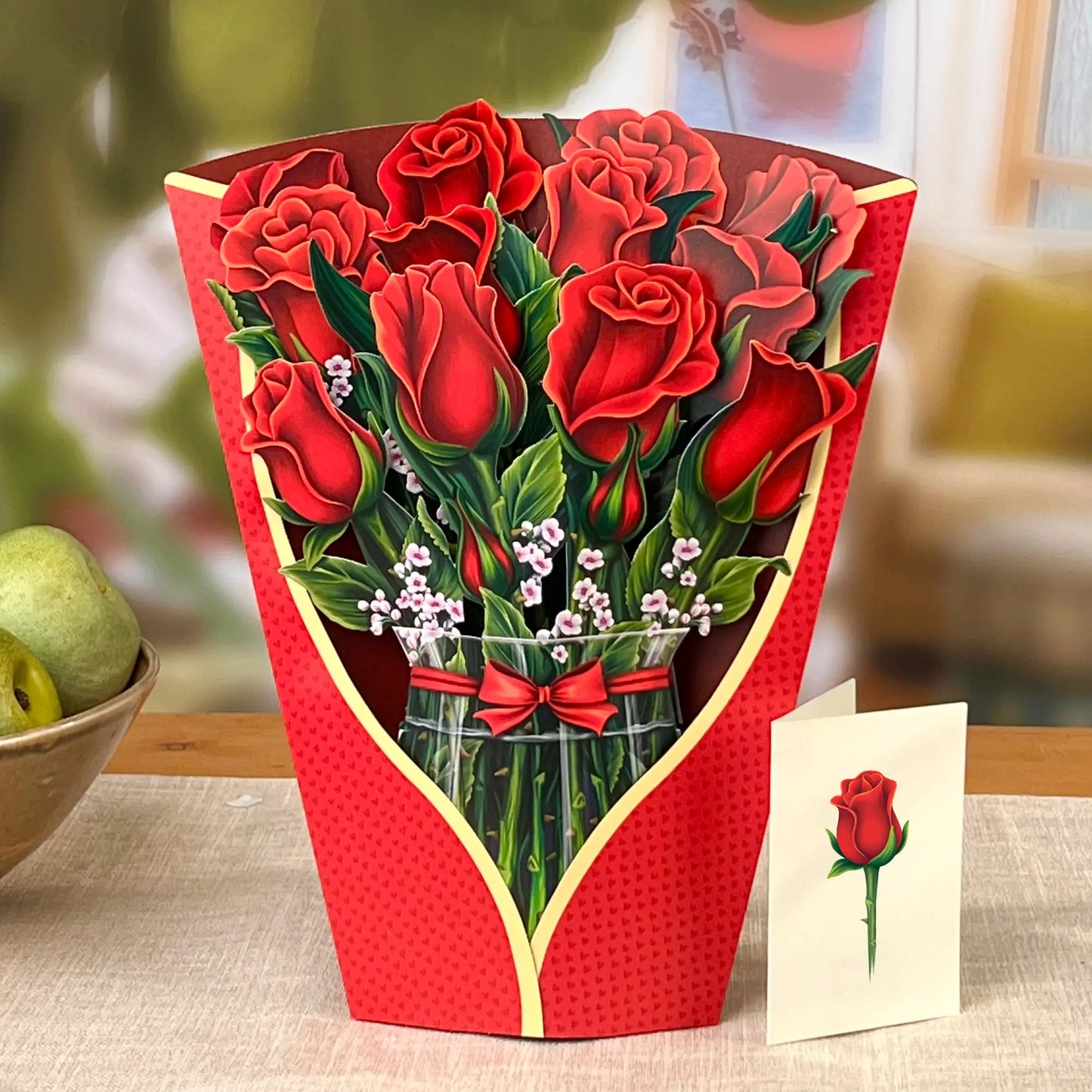 Red Roses Pop Up Flower Bouquet