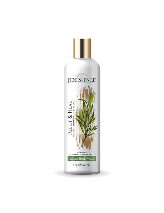Relief & Heal Natural Therapeutic Body Wash (Lemongrass, Tea Tree, Bergamot)