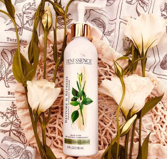 Restore & Refresh 98% Natural Therapeutic Body Lotion (Mint, Eucalyptus, Rosemary)