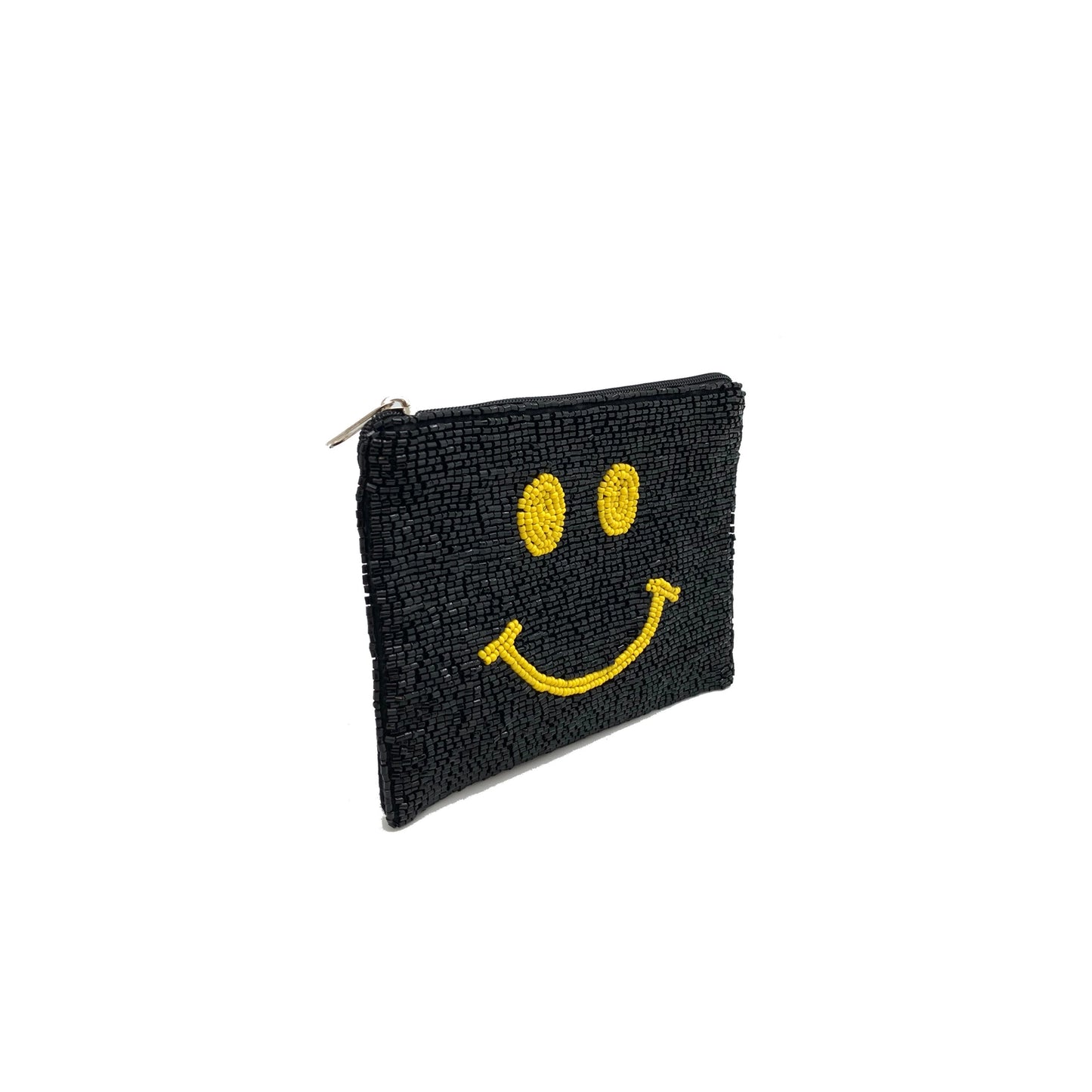 SMILEY Face Beaded Coin Purse