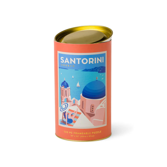 Santorini Jigsaw Puzzle, 500 Pieces - 18" X 24"