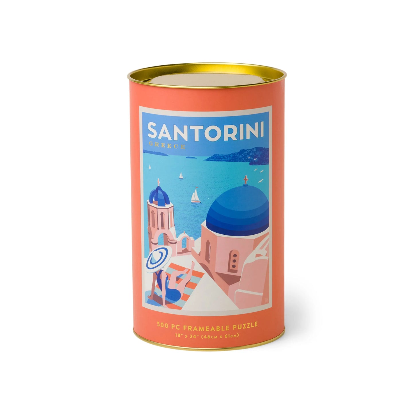 Santorini Jigsaw Puzzle, 500 Pieces - 18" X 24"