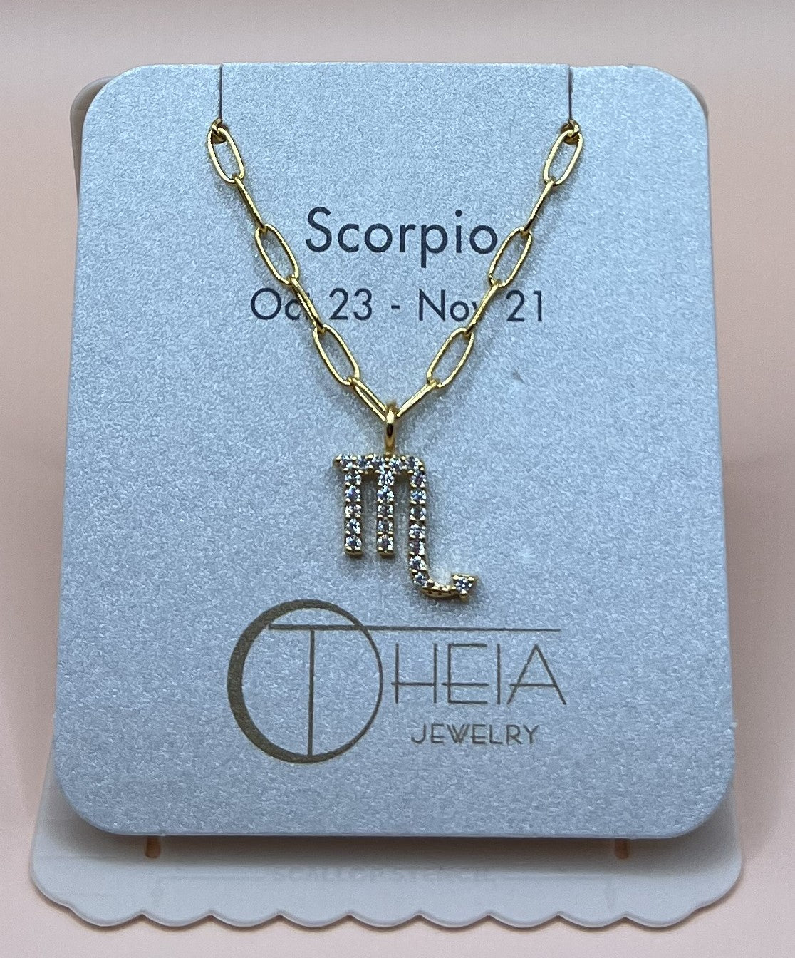 Zodiac sign necklace