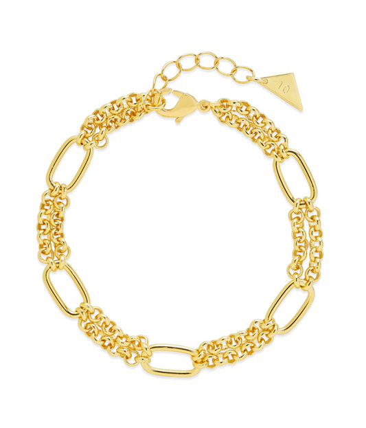 Zenni Multi-Row Chain Bracelet