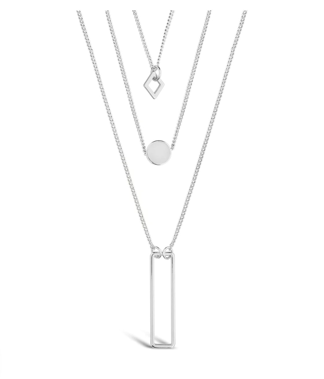 Geometric Multi Layer Necklace