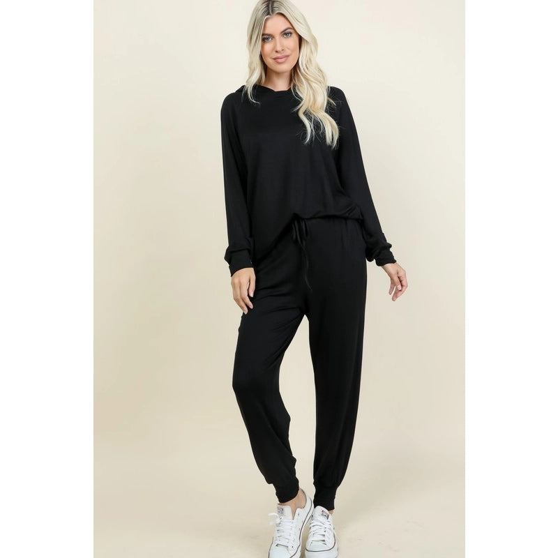 Solid French Terry Loungewear Set - 2 Colors