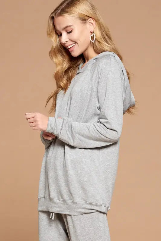 Solid French Terry Loungewear Set - 2 Colors