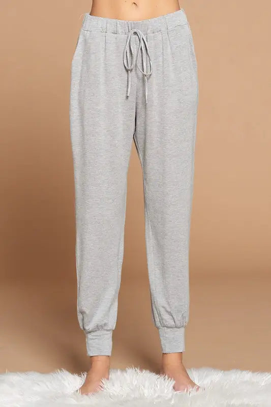 Solid French Terry Loungewear Set - 2 Colors