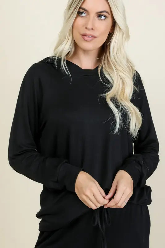 Solid French Terry Loungewear Set - 2 Colors