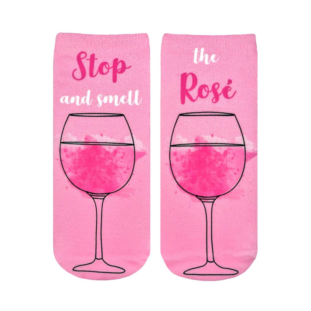 Stop And Smell Rose Ankle Socks