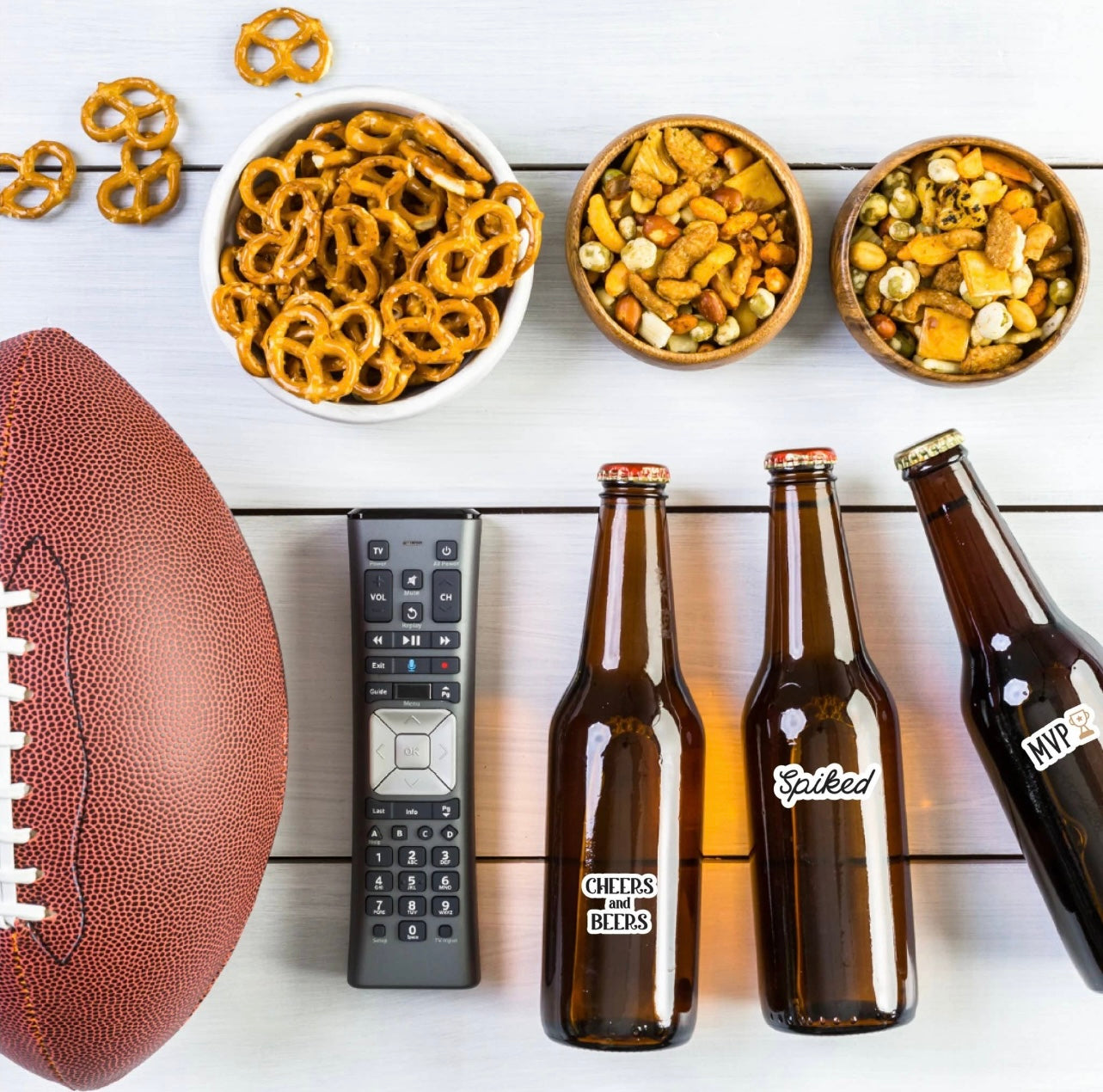 Super Bowl Drink Markers for wine glass or beer glass