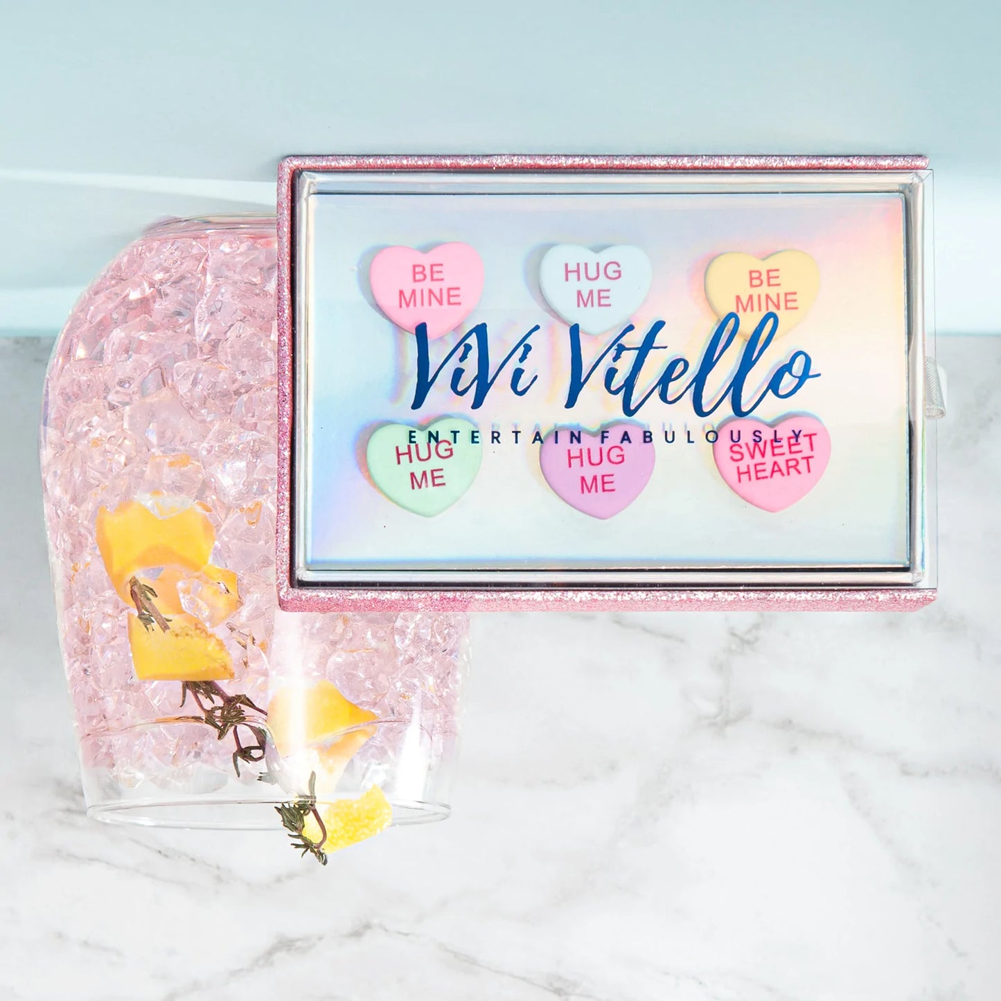 Sweetheart Cheers Wine Glass Charms, Set of 6