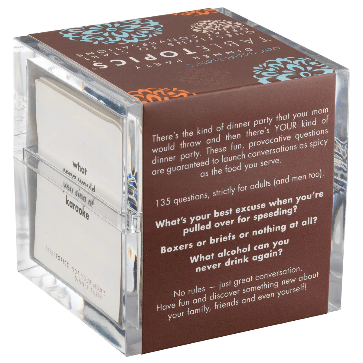 Not Your Mom’s Dinner Party Tabletopics Conversation Game / Card Game
