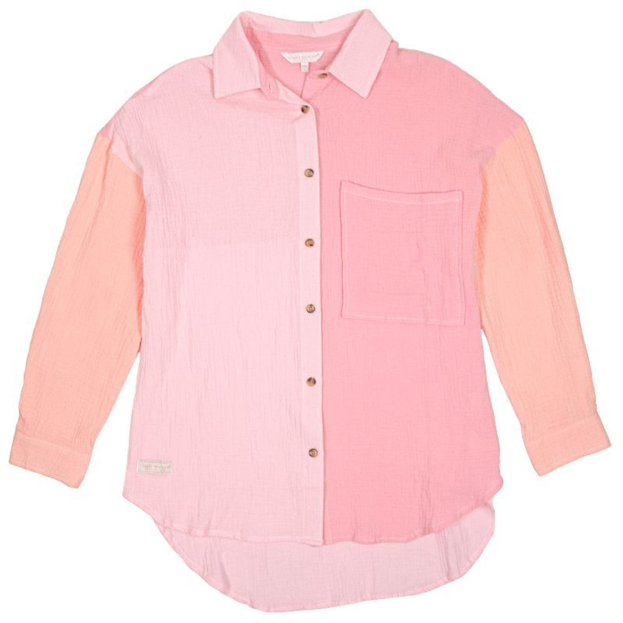 Colorblock Button Up Shirt