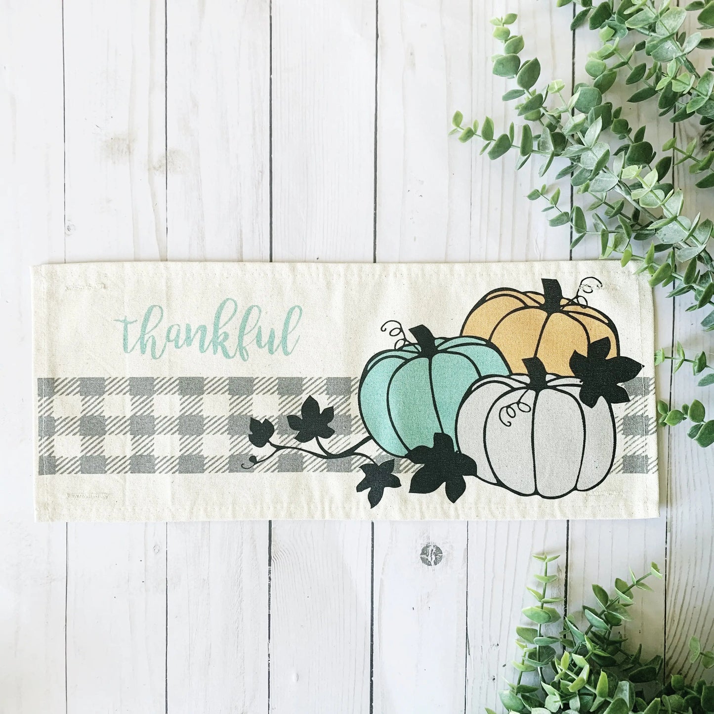 Seasonal Pillow Panel: Thankful Pumpkins