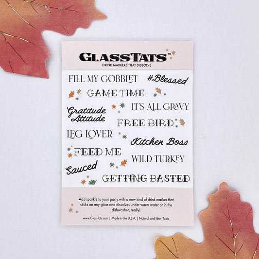 Thanksgiving Drink Markers