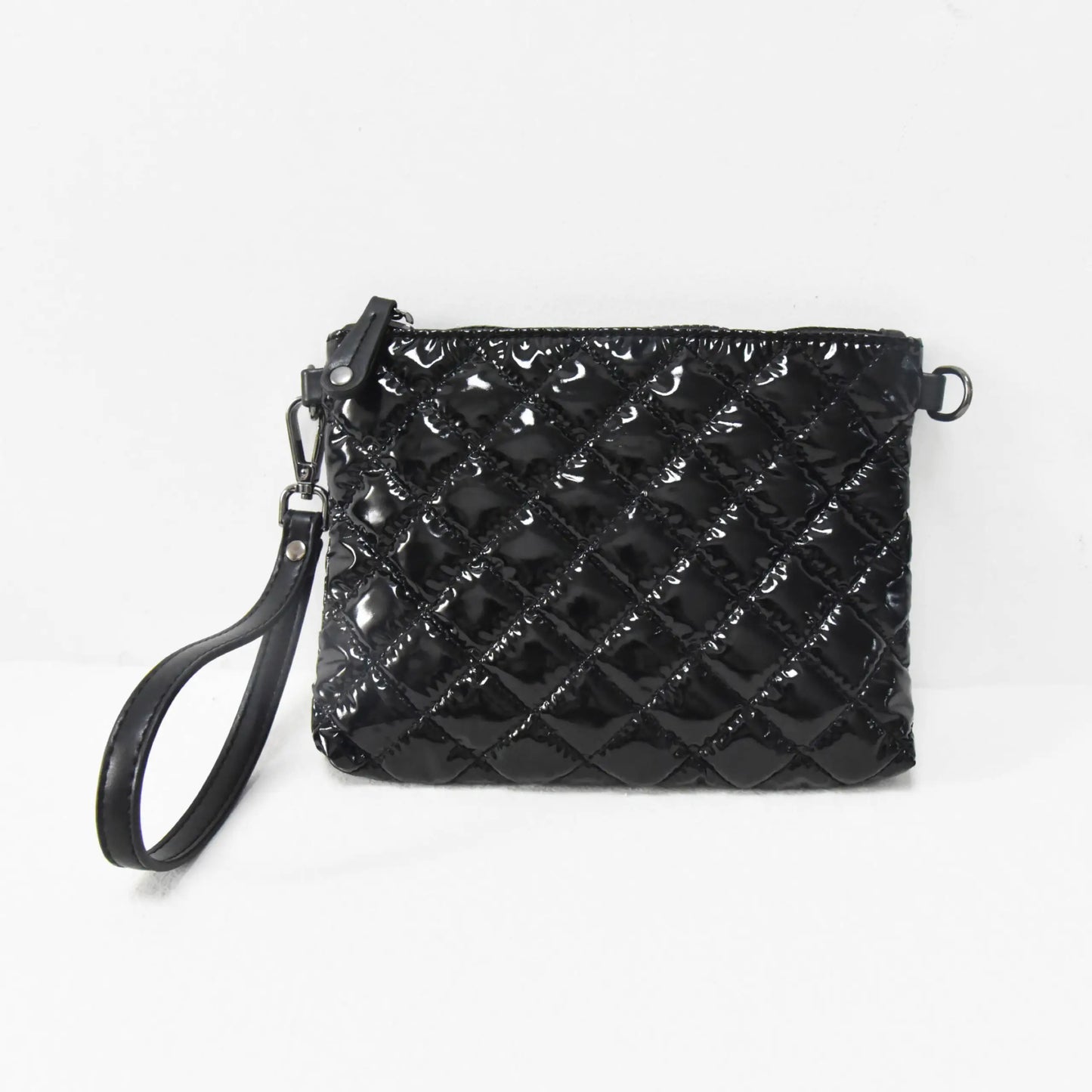The Debra Diamond Black Patent 3 in 1 Crossbody
