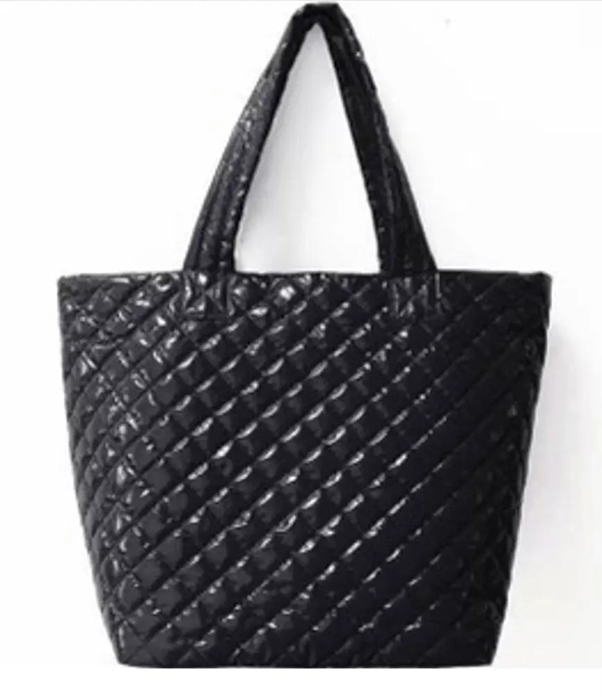 The Debra Diamond Black Patent Tote
