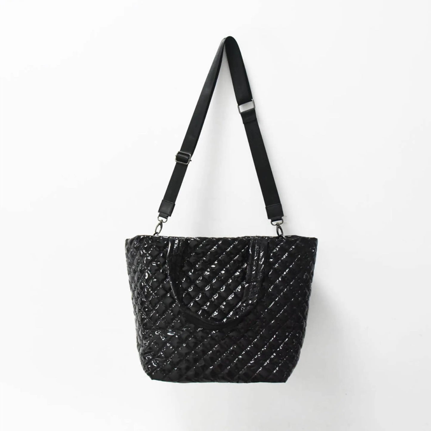 The Debra Diamond Black Patent Tote