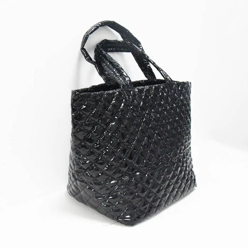 The Debra Diamond Black Patent Tote