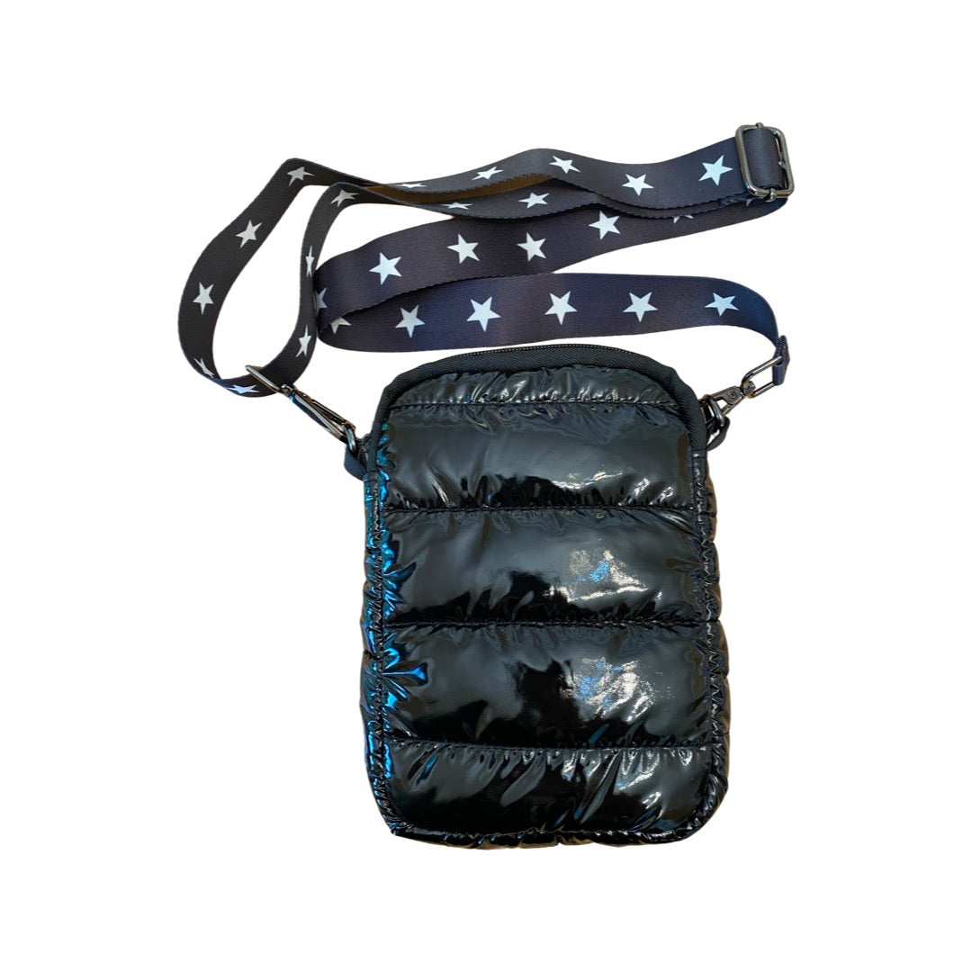 The Jordyn Puffer Camera in Black Metallic