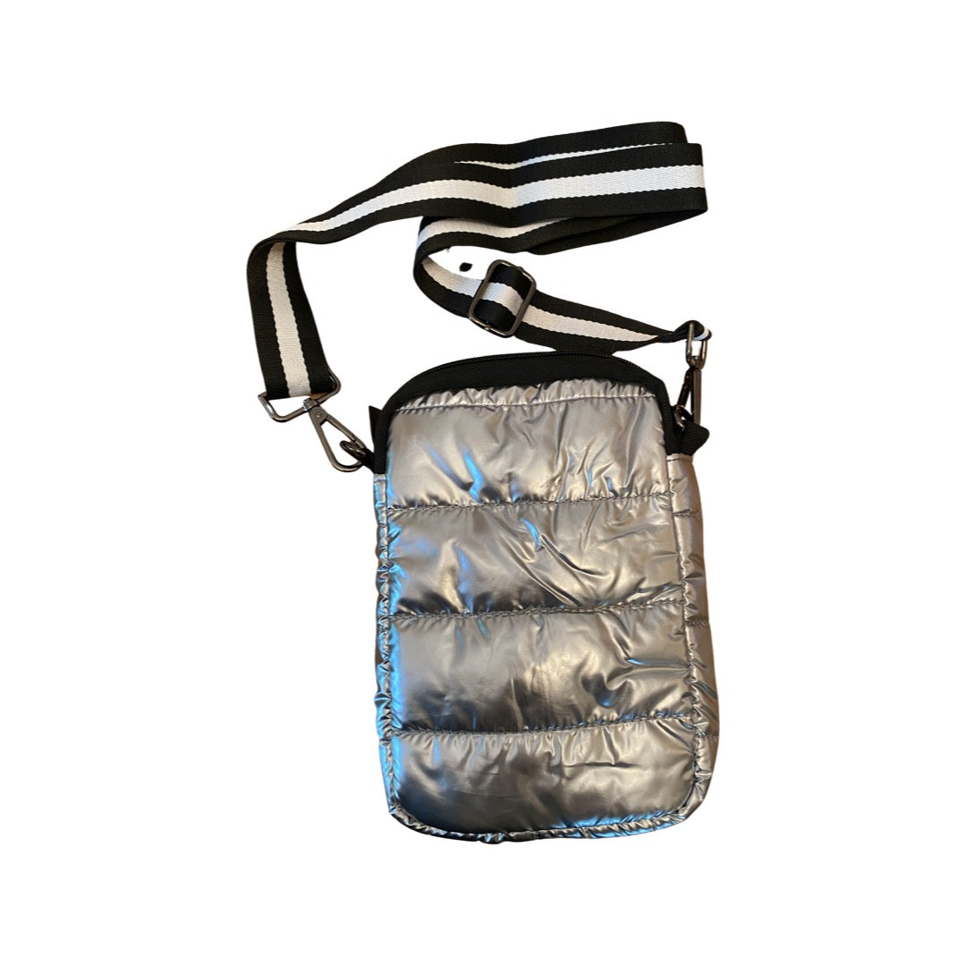 The Jordyn Puffer Camera in Silver Metallic