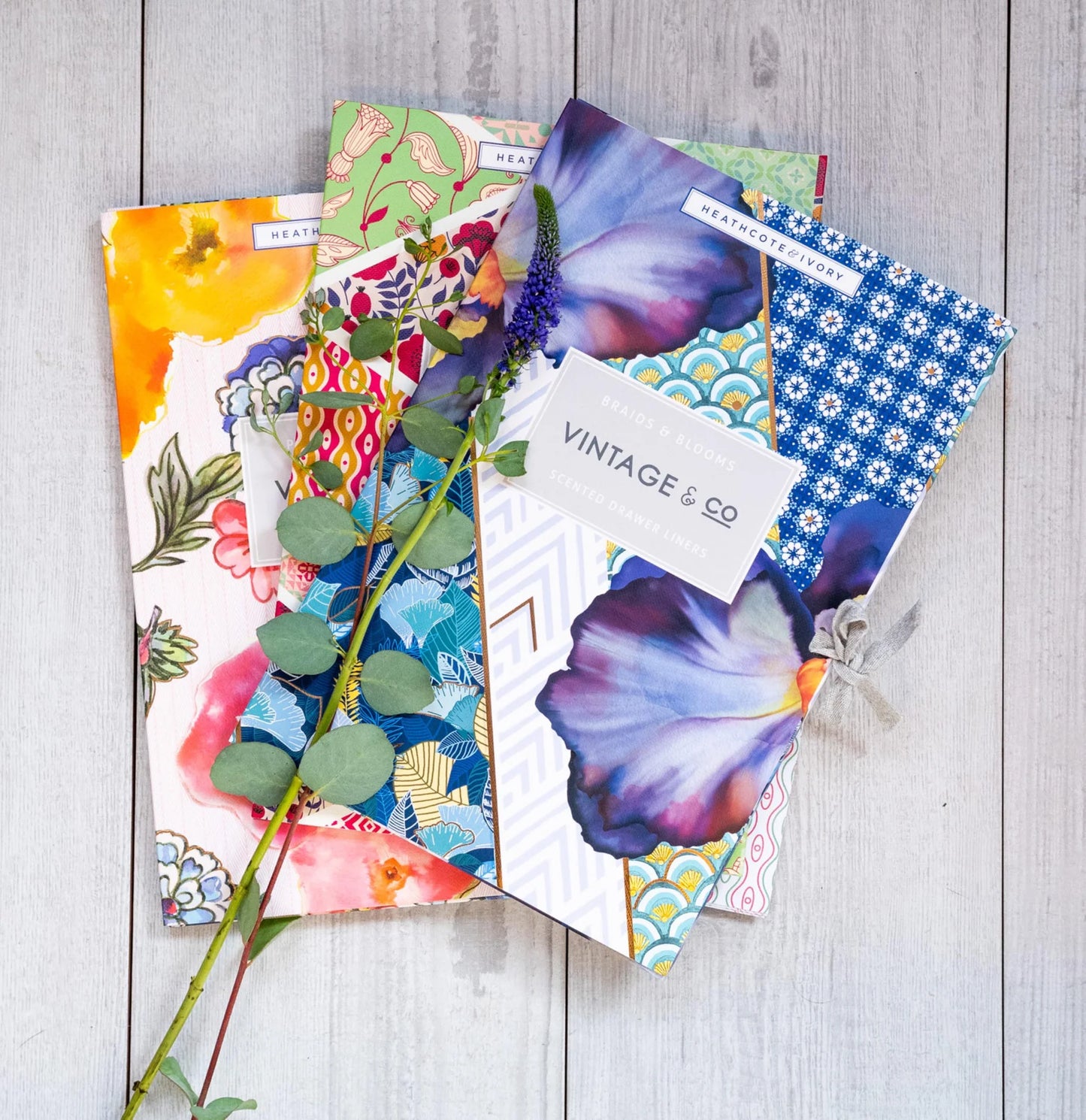 Vintage & Co Braids & Blooms Scented Drawer Liners