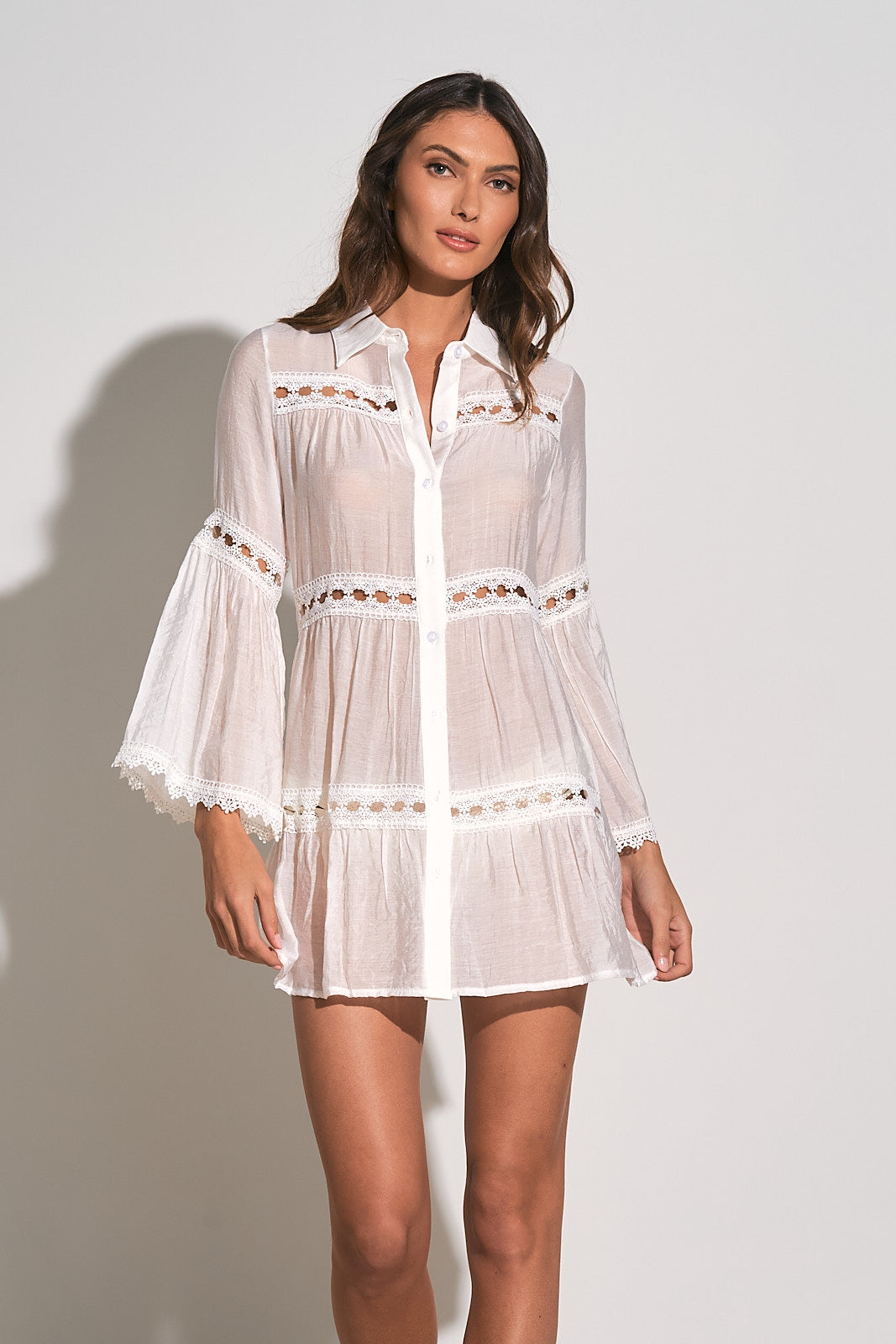 White Bathing Suite Cover Up