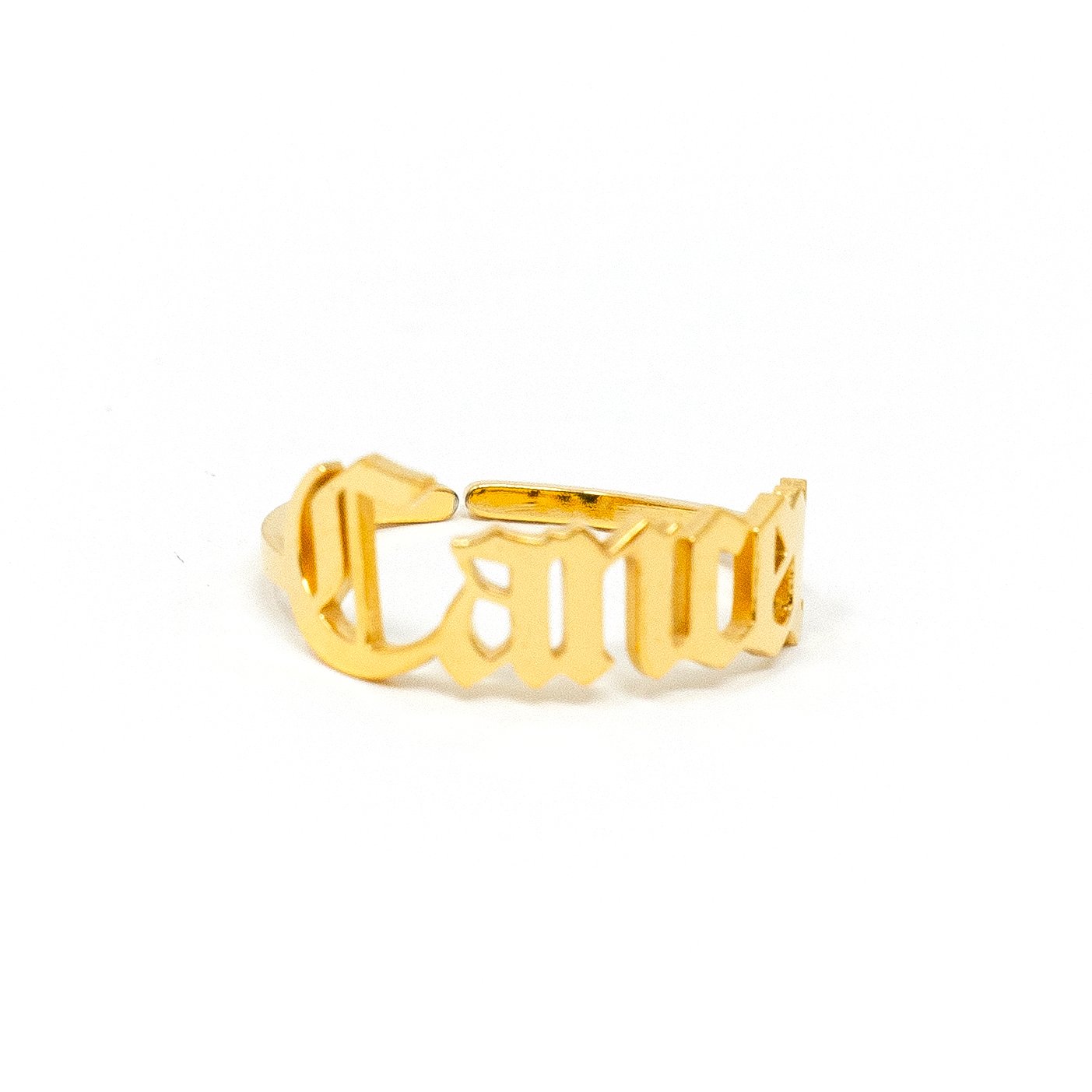 Zodiac Olde English Adjustable Rings