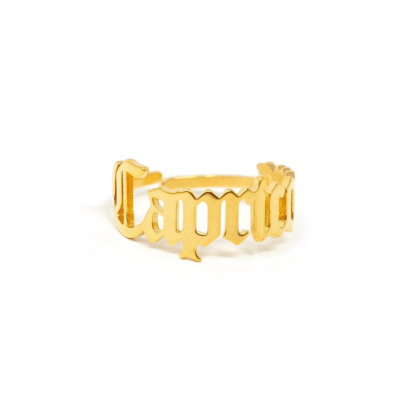 Zodiac Olde English Adjustable Rings
