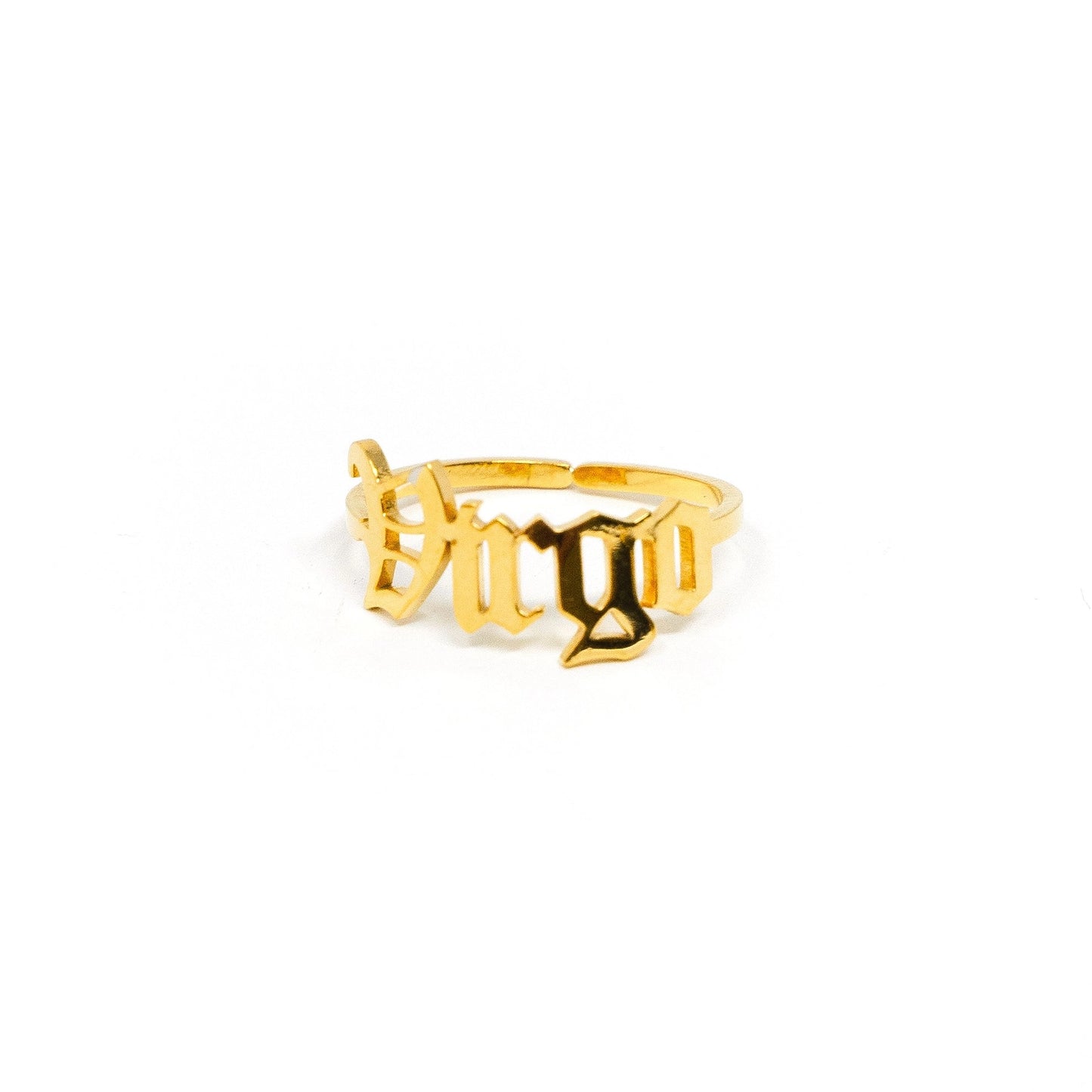 Zodiac Olde English Adjustable Rings