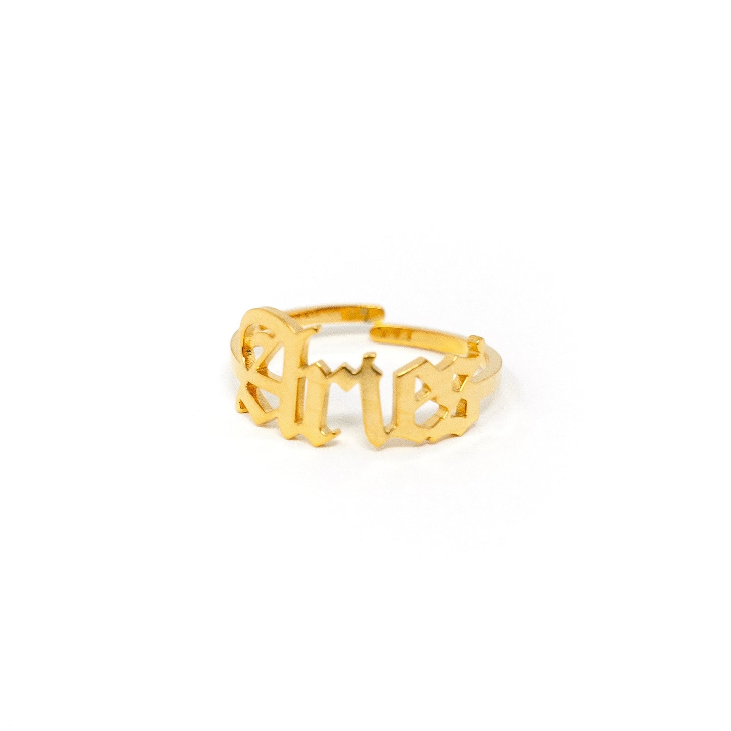 Zodiac Olde English Adjustable Rings
